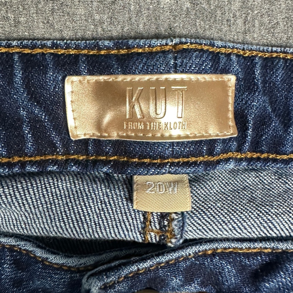 KUT From The Kloth Reese Jeans Womens 20W High Rise Ankle Straight Leg FAB AB - Picture 2 of 9